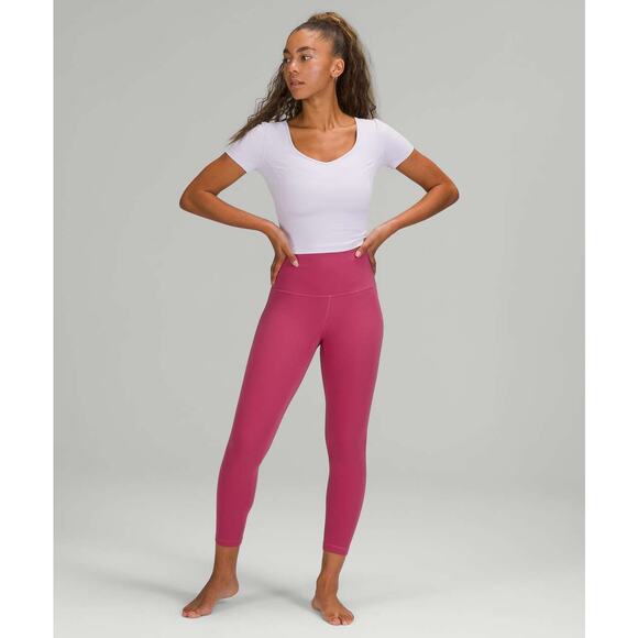 Lululemon Align High-Rise Pant 25” Nulu Size 0 Pink - Picture 5 of 7
